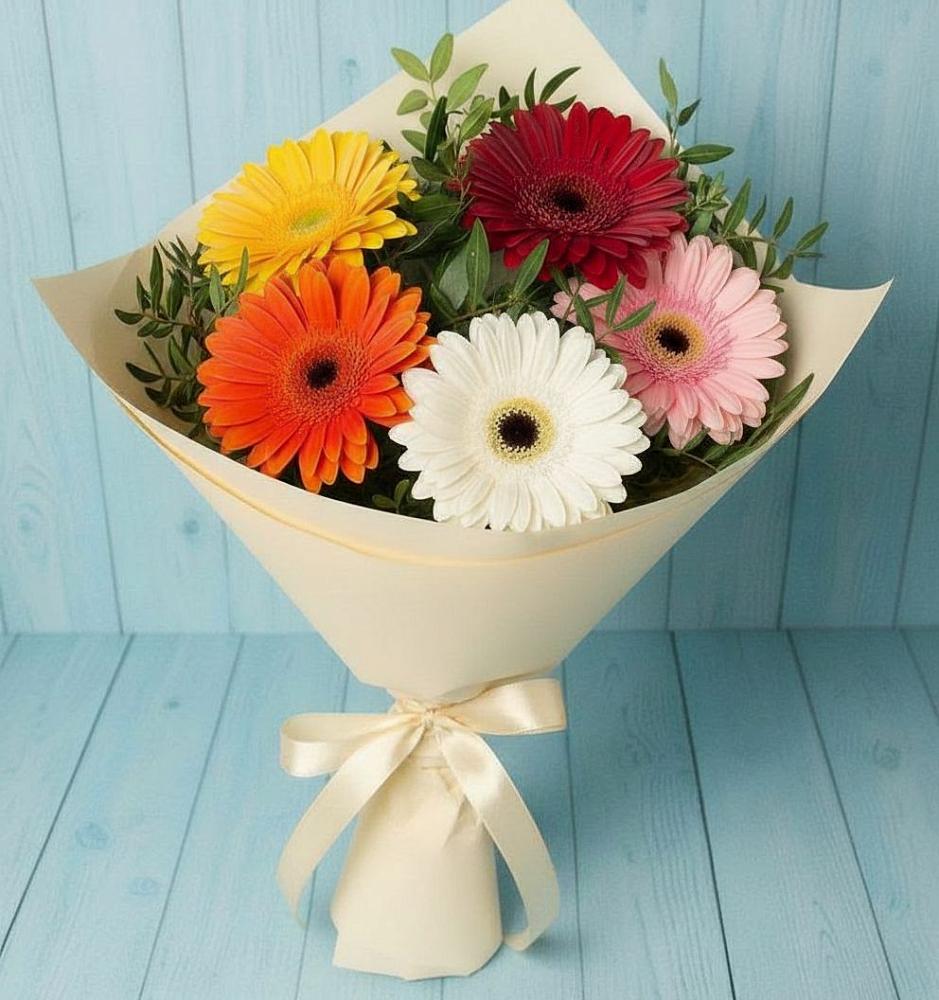 Букет цветов из: Герберы в Кировском