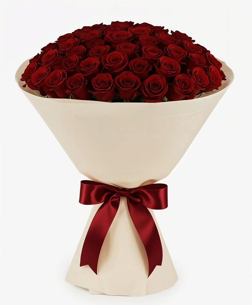 Букет 101 Бордовая роза Блэк Бакарра в Кировском